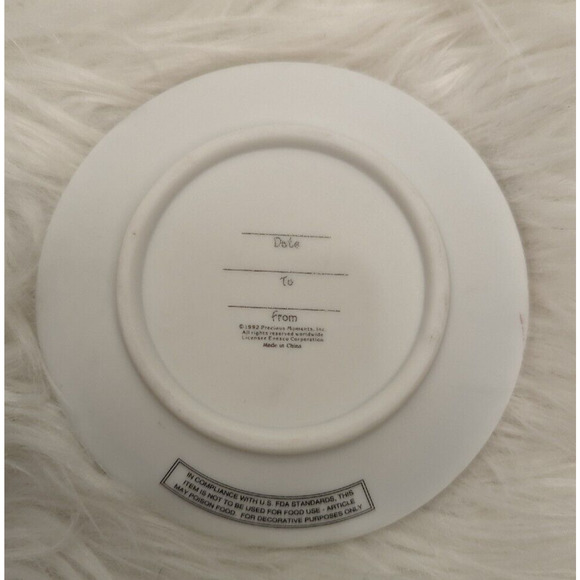 VINTAGE 1992 Precious Moments Enesco 5th Anniversary 4" Collector Plate - Picture 3 of 3